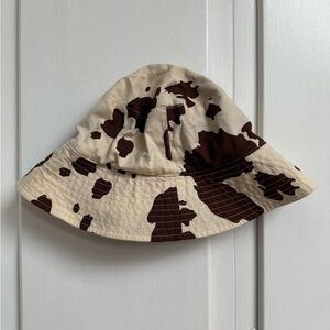 Baggu Bucket Hat in Brown Cow Print